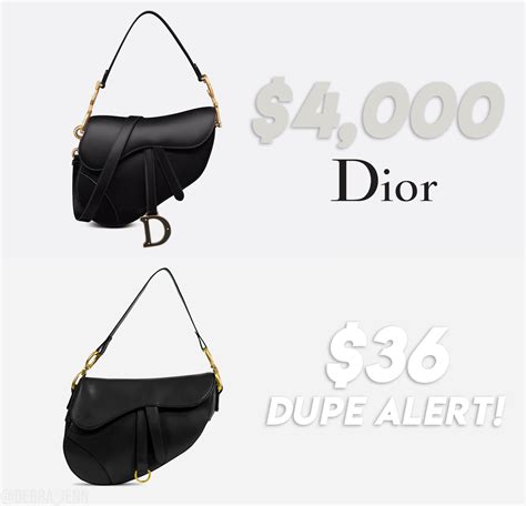 dupe dior saddle bag|christian dior knockoff bags.